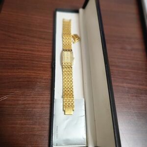 Vintage Precision By Gruen Gold Plated wristwatch With Zirconia Details